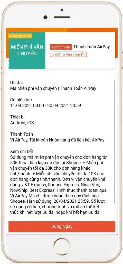 Điều kiện để dùng mã miễn phí vận chuyển của shopee